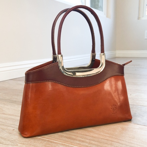 BRAND NEW Genuine Leather Brown Bag made in Italy - Picture 2 of 7